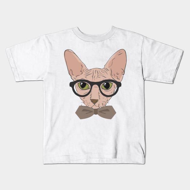 old cat Kids T-Shirt by majid2019